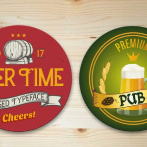 Sottobicchieri personalizzati da birra classici Rotondi