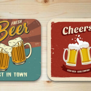 Sottobicchieri personalizzati da birra classici Quadrati