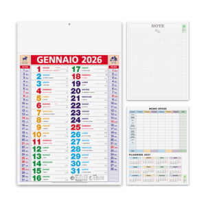 Calendario Olandese Multicolor