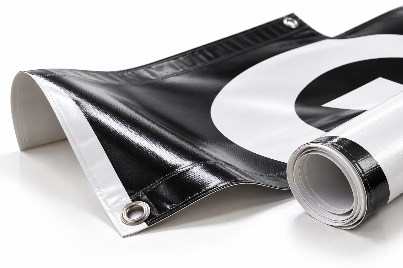 Striscione in PVC su misura
